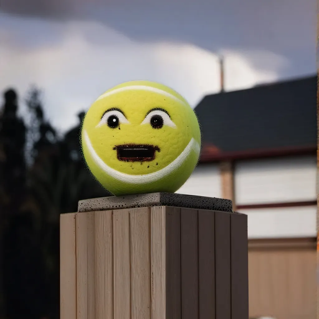 chat with ai character: weird tenis ball