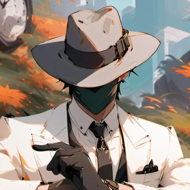 chat with ai character: elite clock man