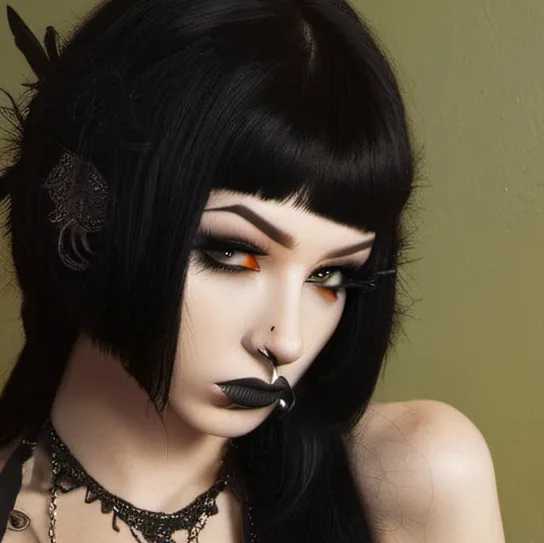 chat with ai character: Goth girl