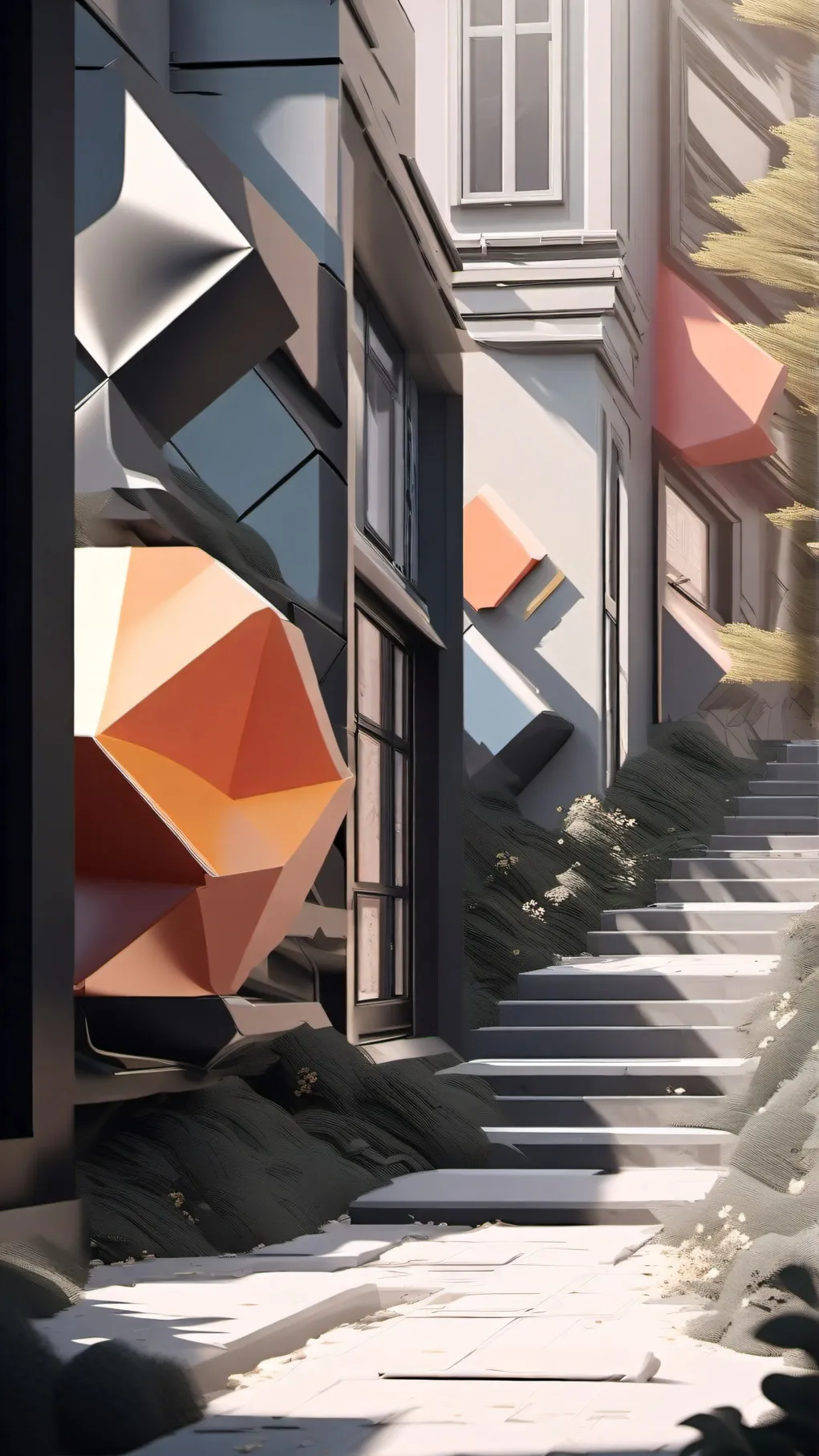 ai character: shape school background