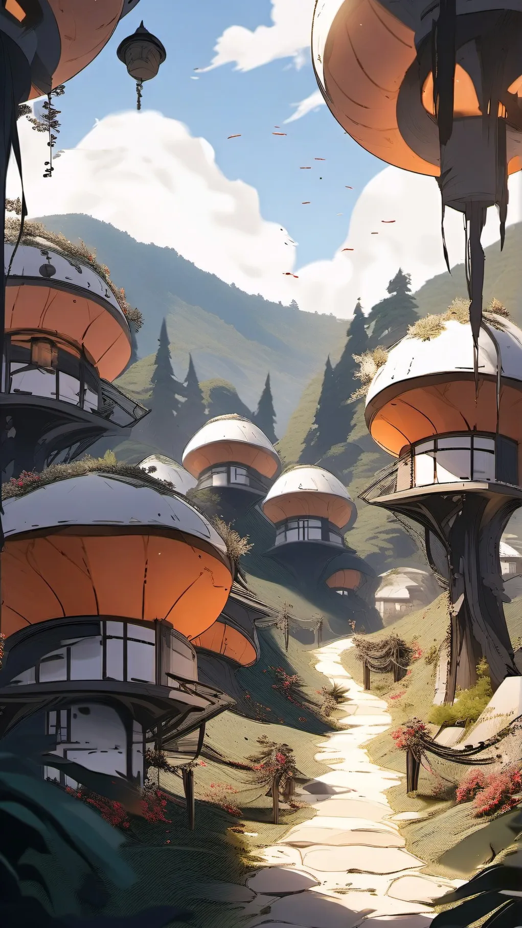 ai character: pom pom universe background