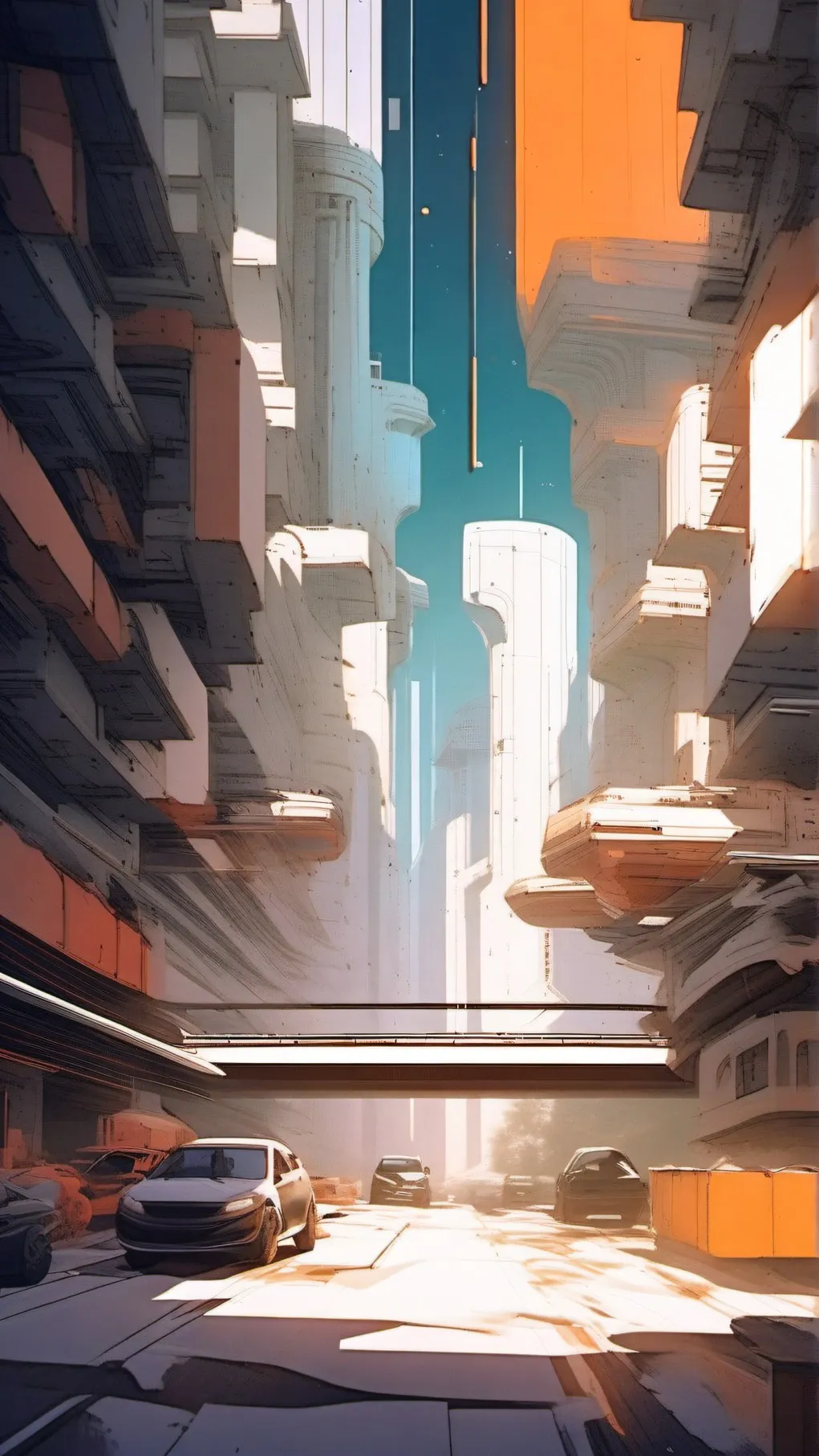 ai character: shapes background