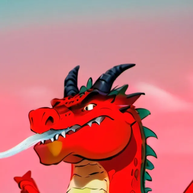 chat with ai character: dragon drinks cola