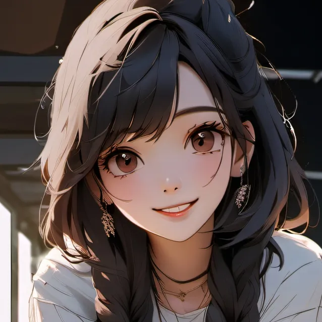 chat with ai character: A normal girl