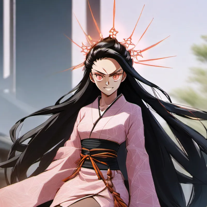 chat with ai character: Nezuko vs daki 