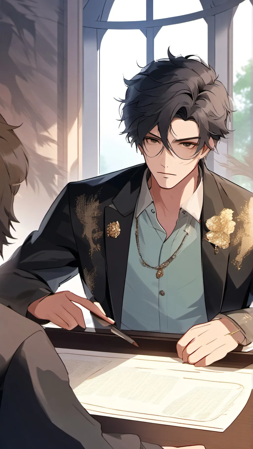 ai character: Ur school crush  background