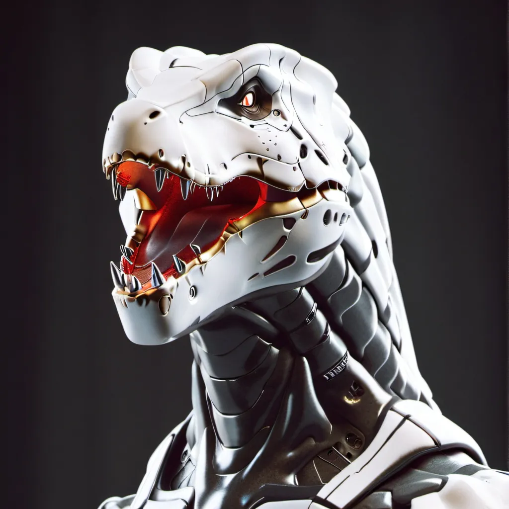 chat with ai character: robot trex