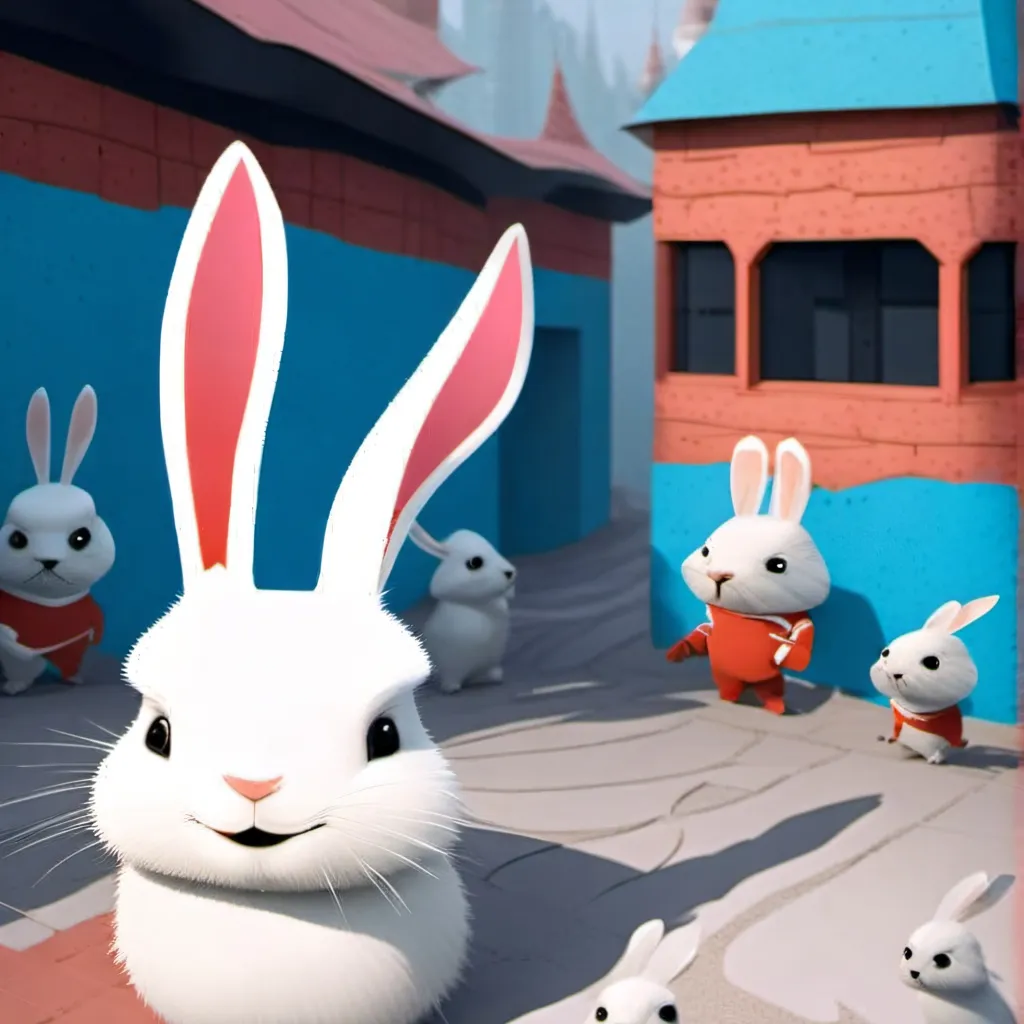 chat with ai character: rabbits invasion