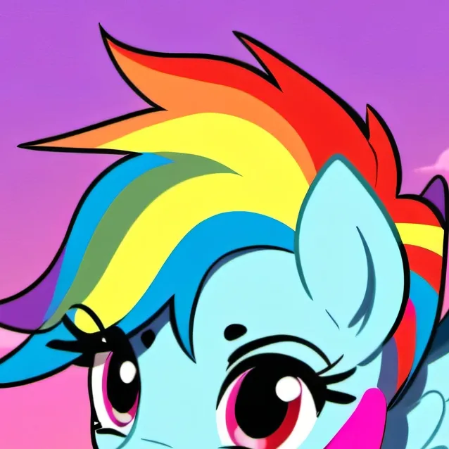 chat with ai character: Rainbow Dash 