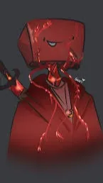 ai character: 💎Red Skeppy🟥 background
