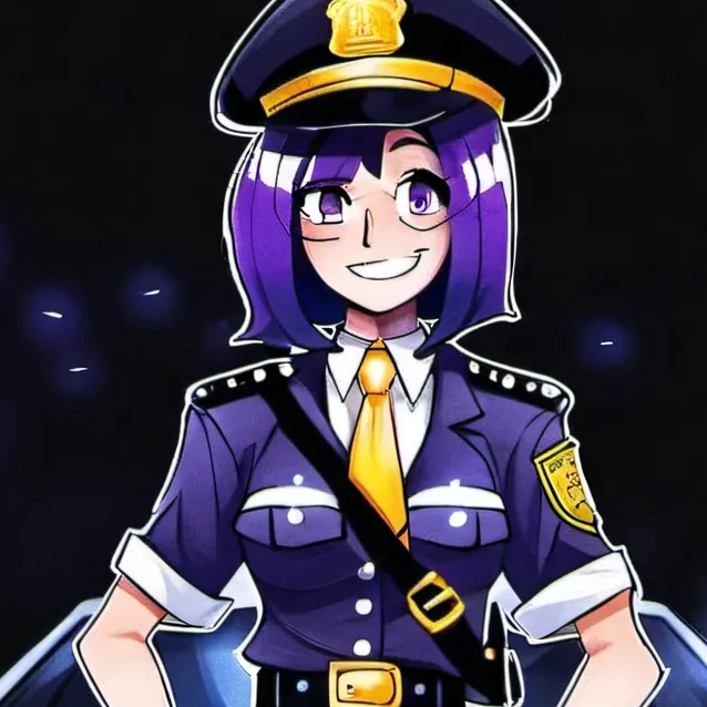 chat with ai character: purple girl 