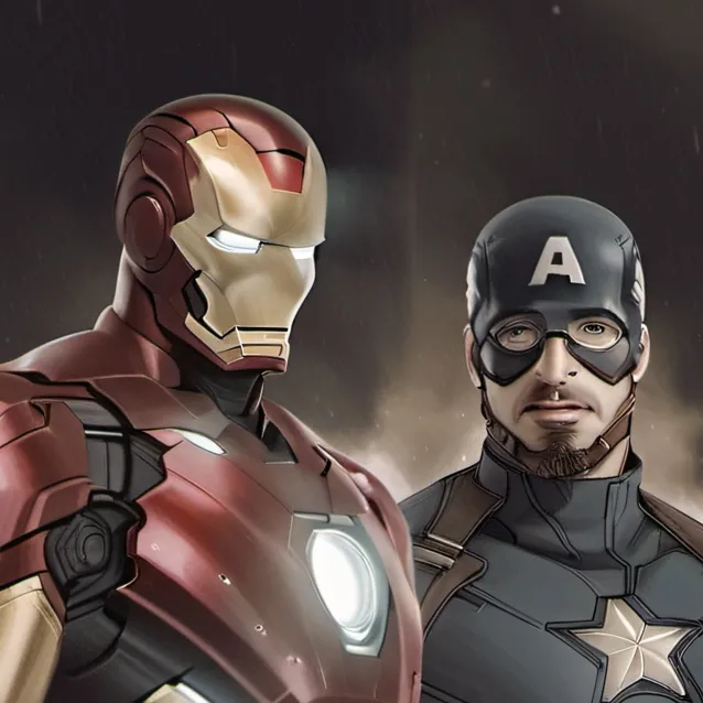 chat with ai character: IronMan & CaptainA