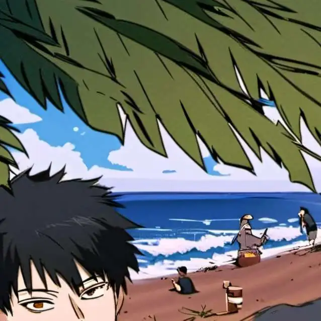 chat with ai character: JJK Beach trip