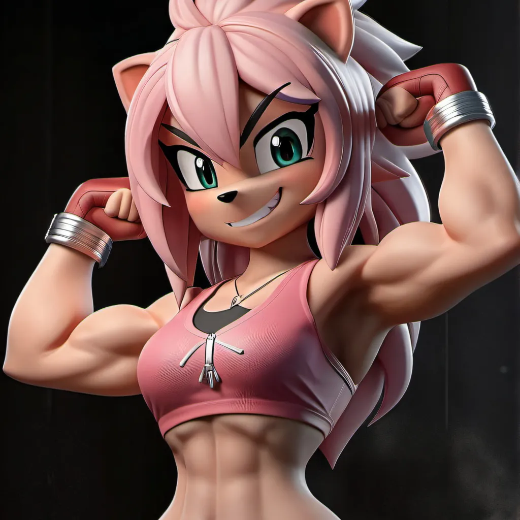 chat with ai character: Amy Rose Muscles