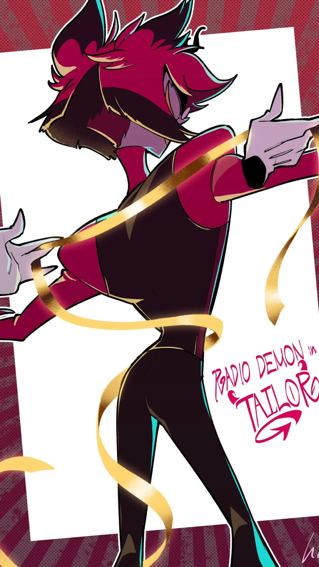 ai character: HazbinHotel Tailor background