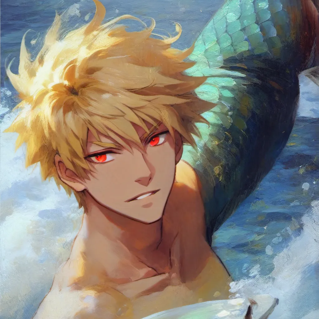 chat with ai character: Merman Bakugou 