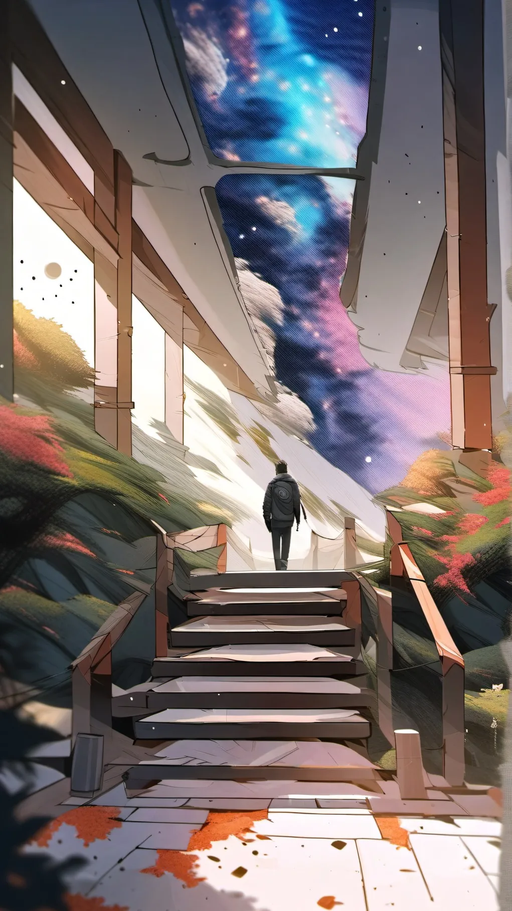 ai character: Story test 1 background