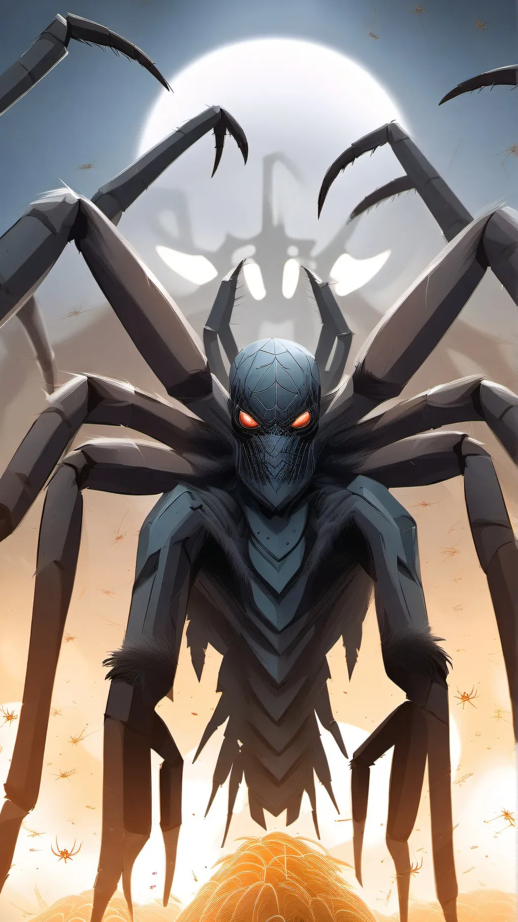 ai character: Spider king background