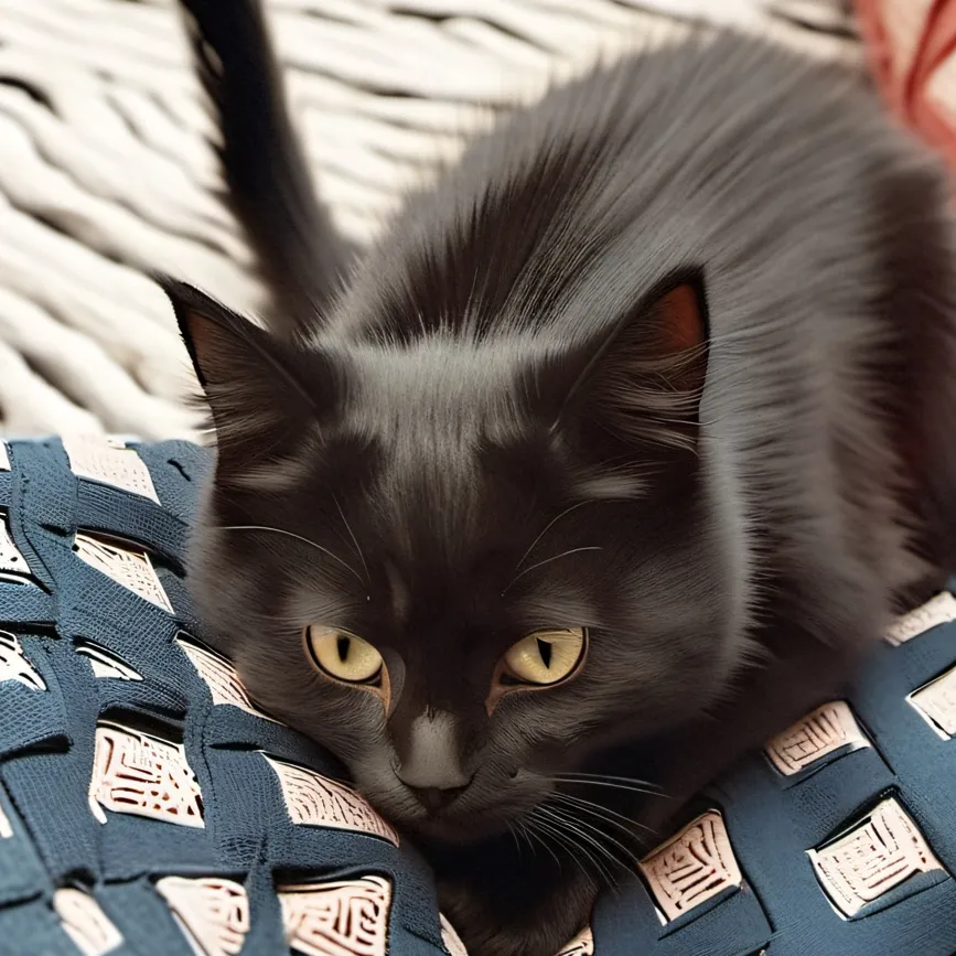 chat with ai character: ~a black cat~