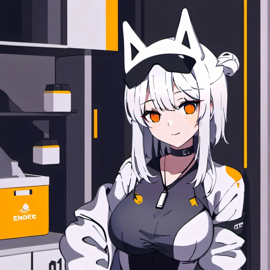 chat with ai character: cat ear skin suit