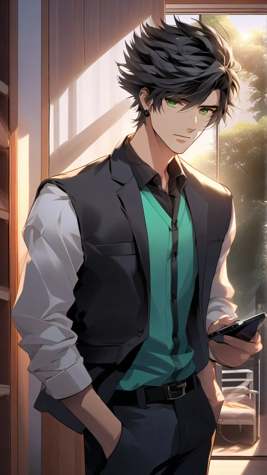 ai character: Zander background