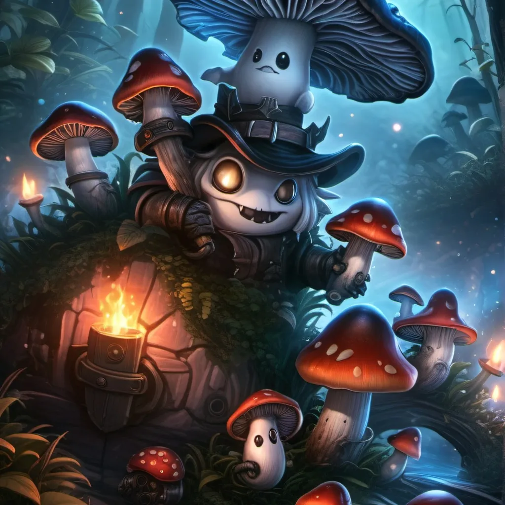 chat with ai character: mushroom invasion