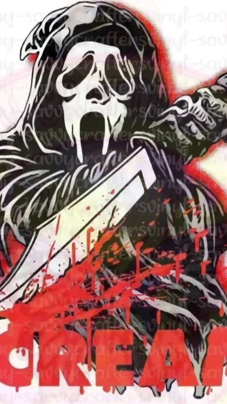 ai character: Ghostface background