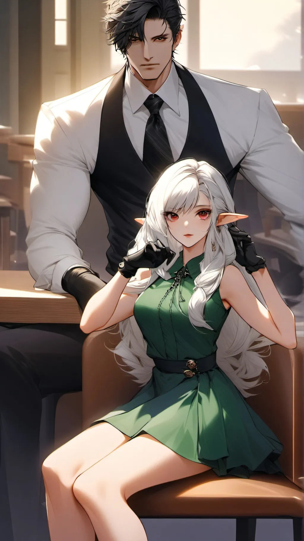 ai character: Mafia and elf background