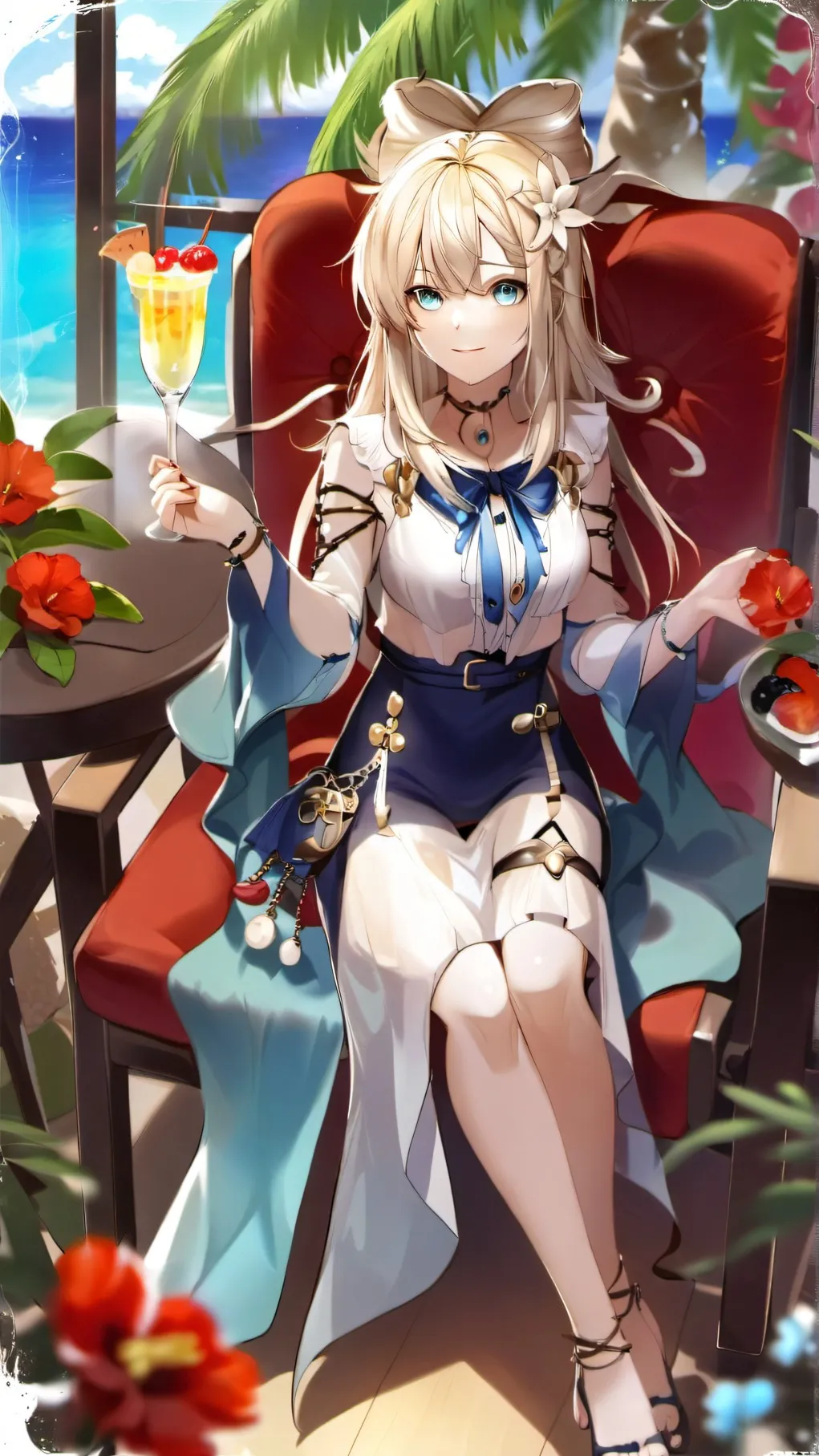 ai character: Crystal  background