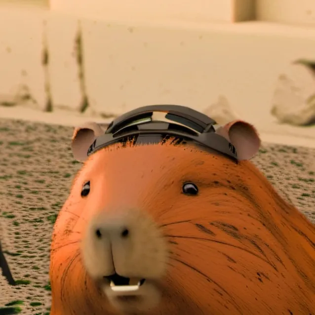 chat with ai character: Gaming capybara