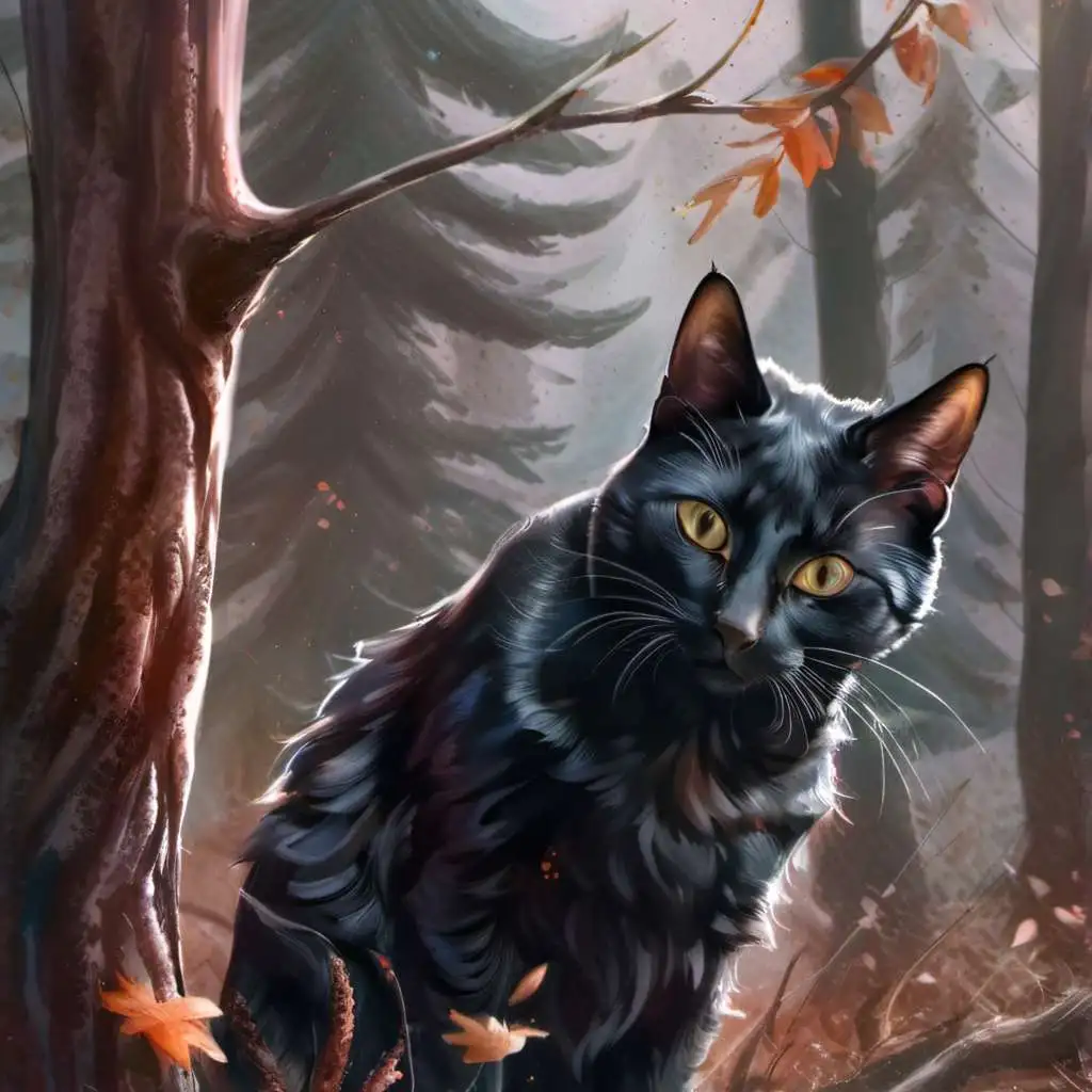 chat with ai character: Midnight Cat