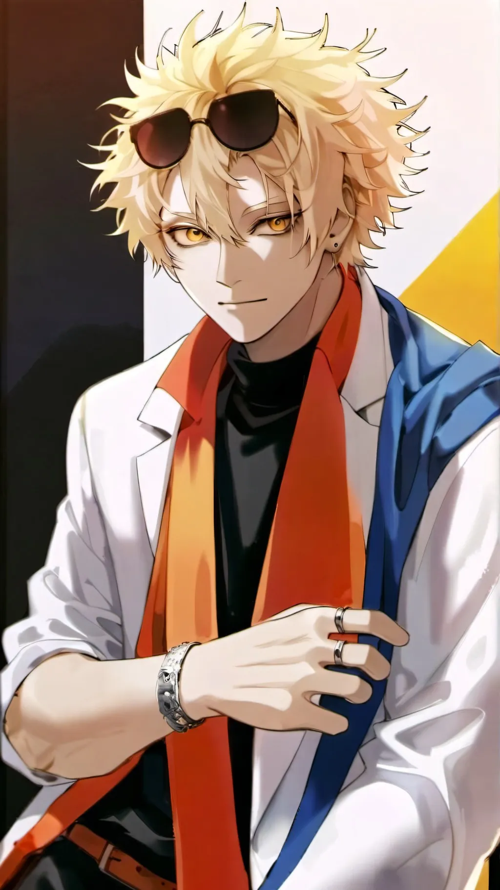 ai character: katsuki bakugou background