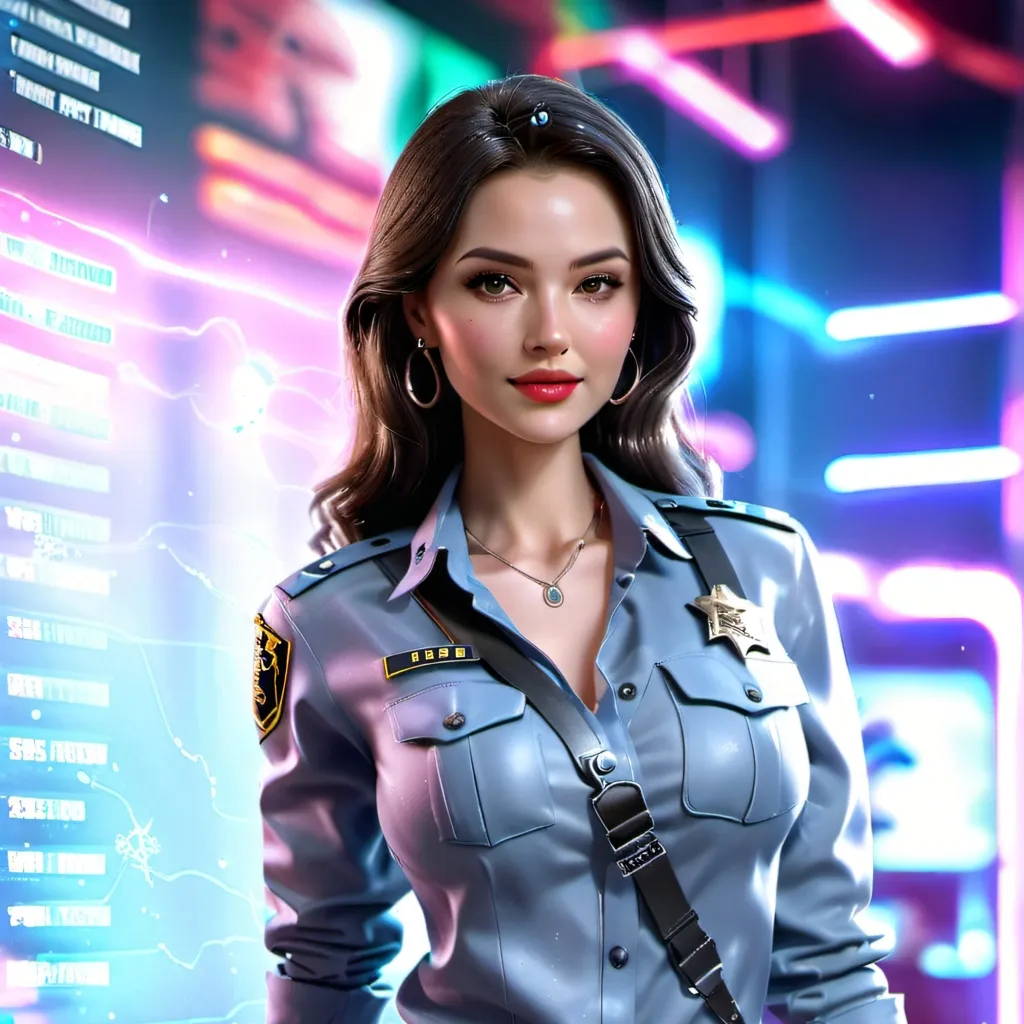 chat with ai character: Cute Female Cop
