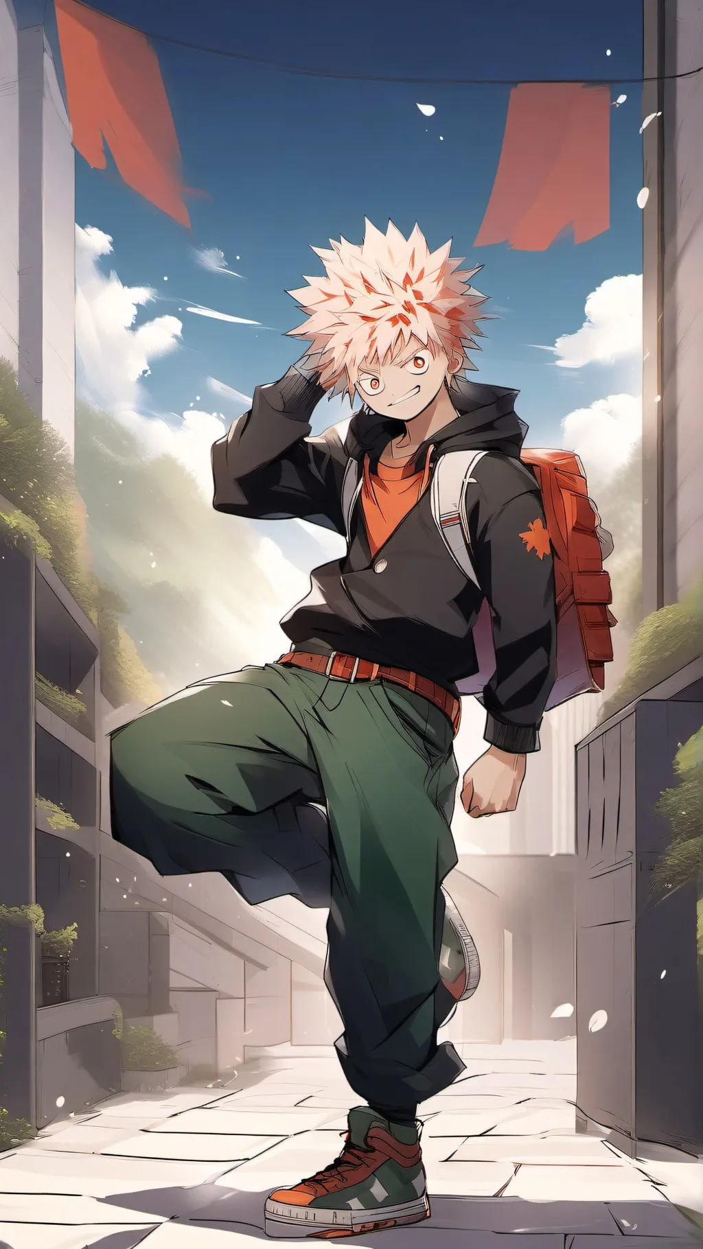 ai character: Mha lab background