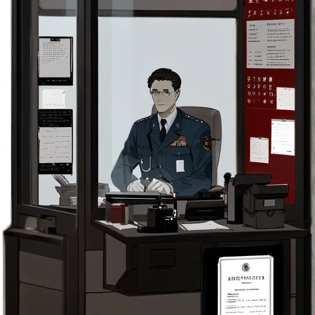 chat with ai character: Papers Please
