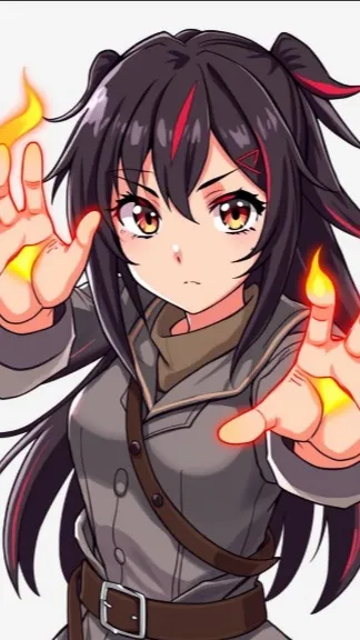 ai character: Baraki(Bakugo sis) background