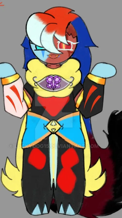 ai character: Burningmilk child  background