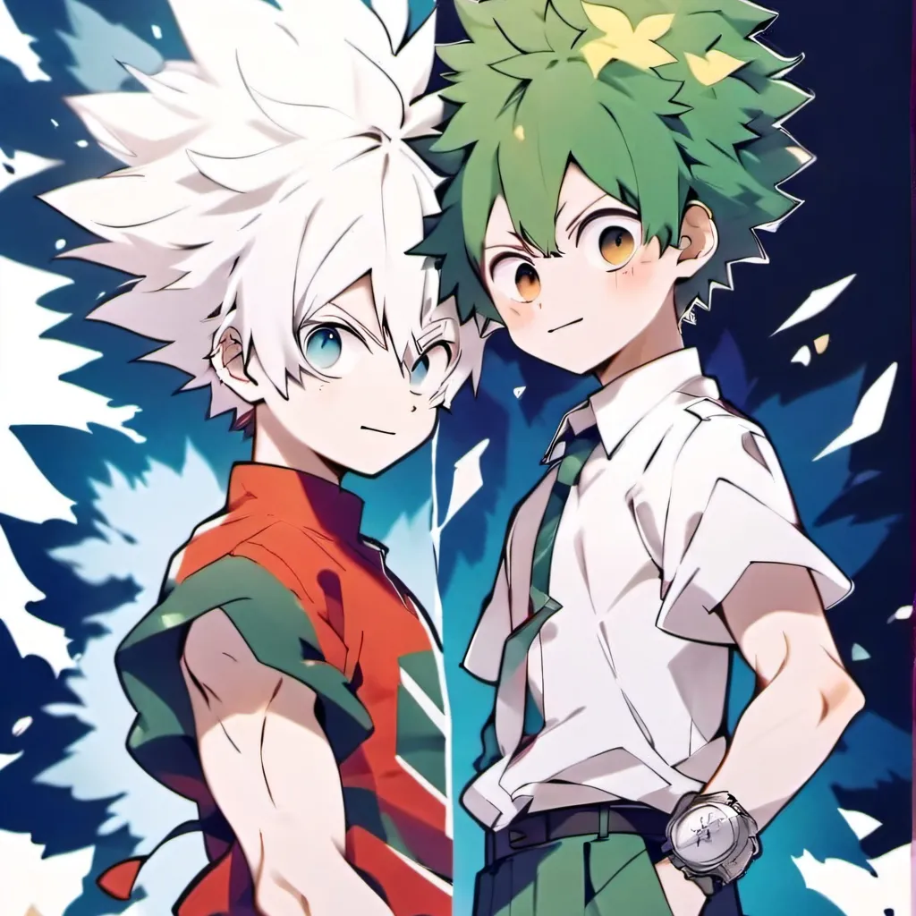 chat with ai character: bakugo vs deku
