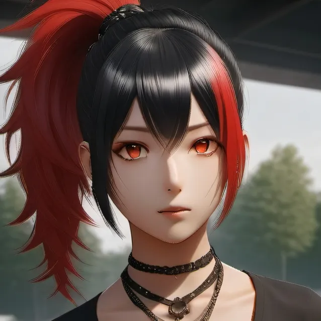 chat with ai character: Metalhead GF Maya