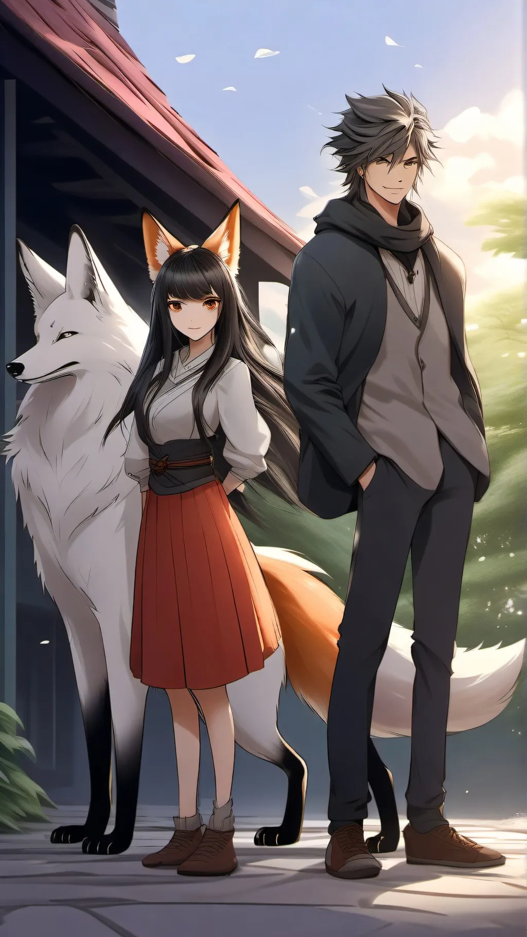 ai character: Fairytale-School background