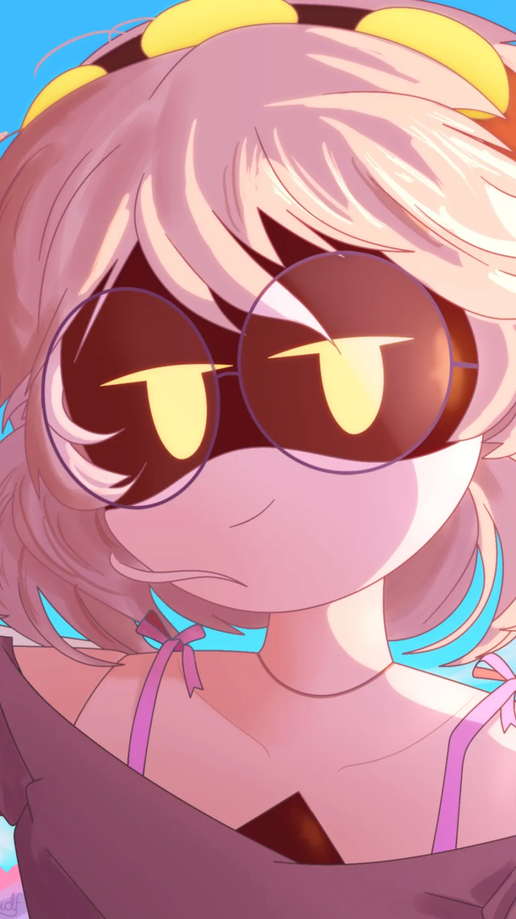 ai character: You x V background
