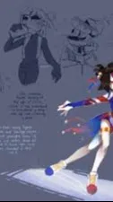 ai character: TADC skating au background