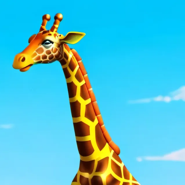 chat with ai character: robot giraffe