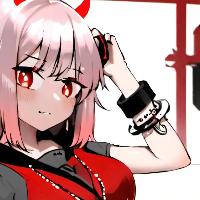 chat with ai character: red demon girl