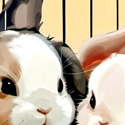 chat with ai character: 2 poor rabits