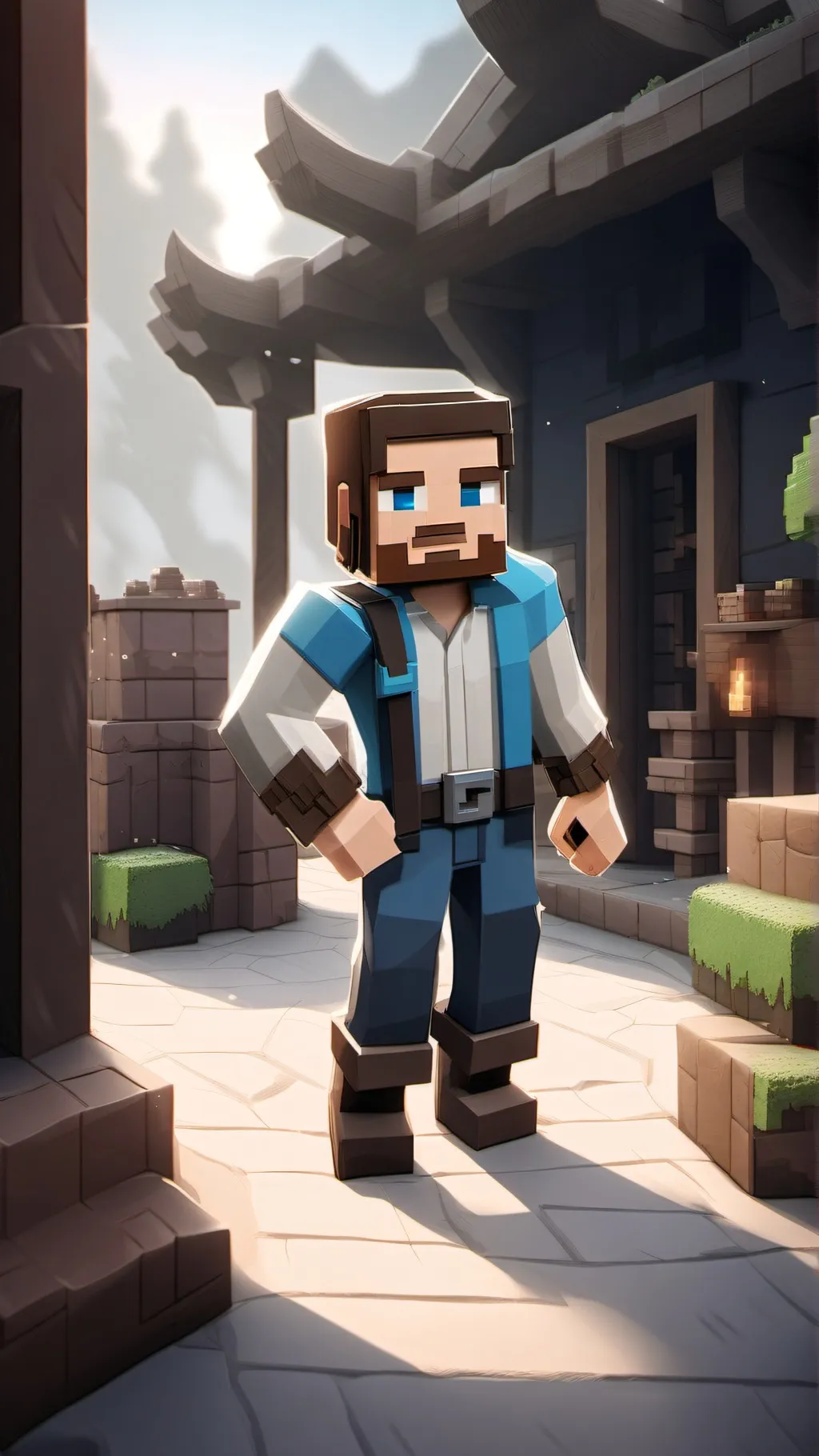 ai character: Steve background