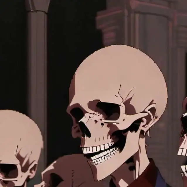chat with ai character: roasting skeletons