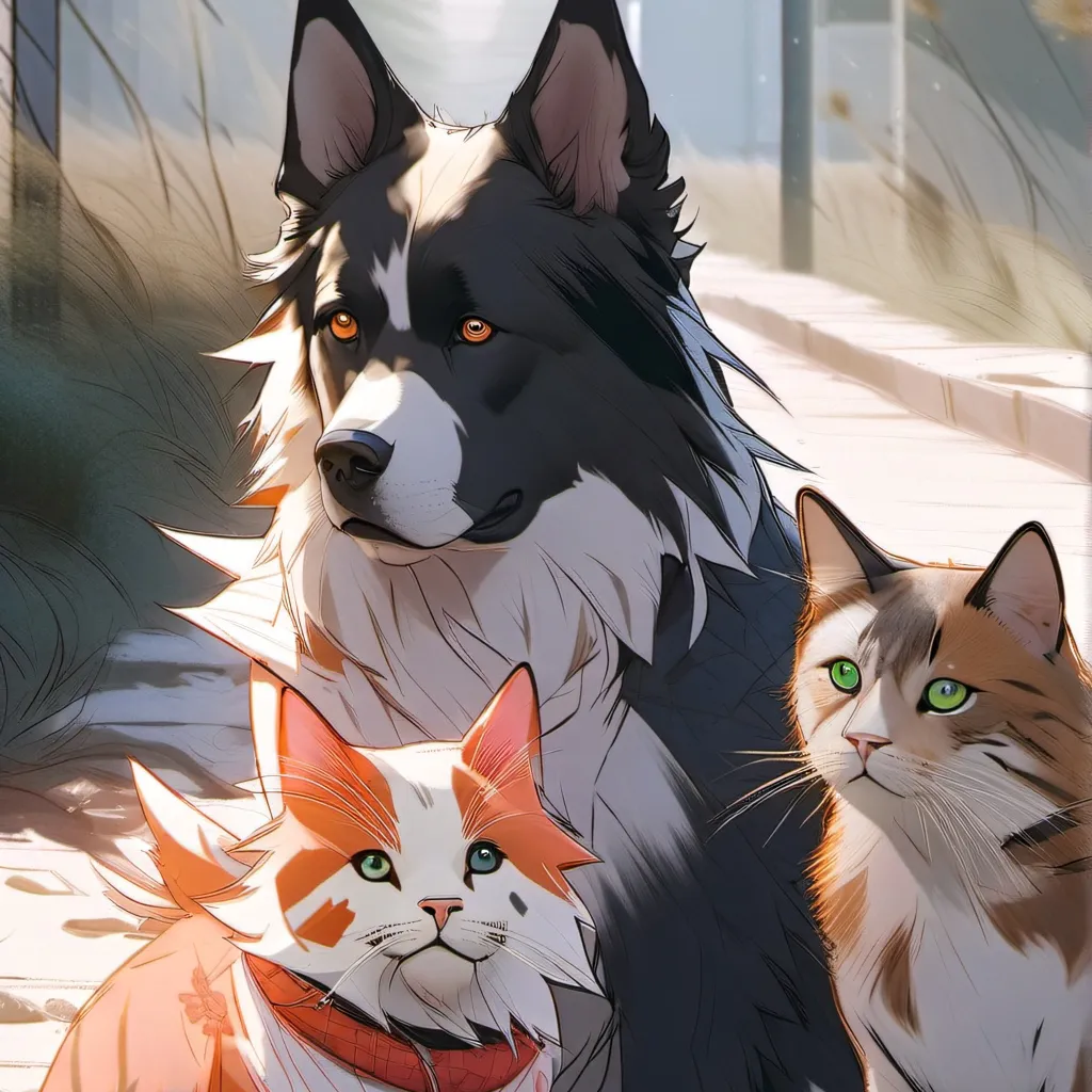chat with ai character: Kitty and doggy!