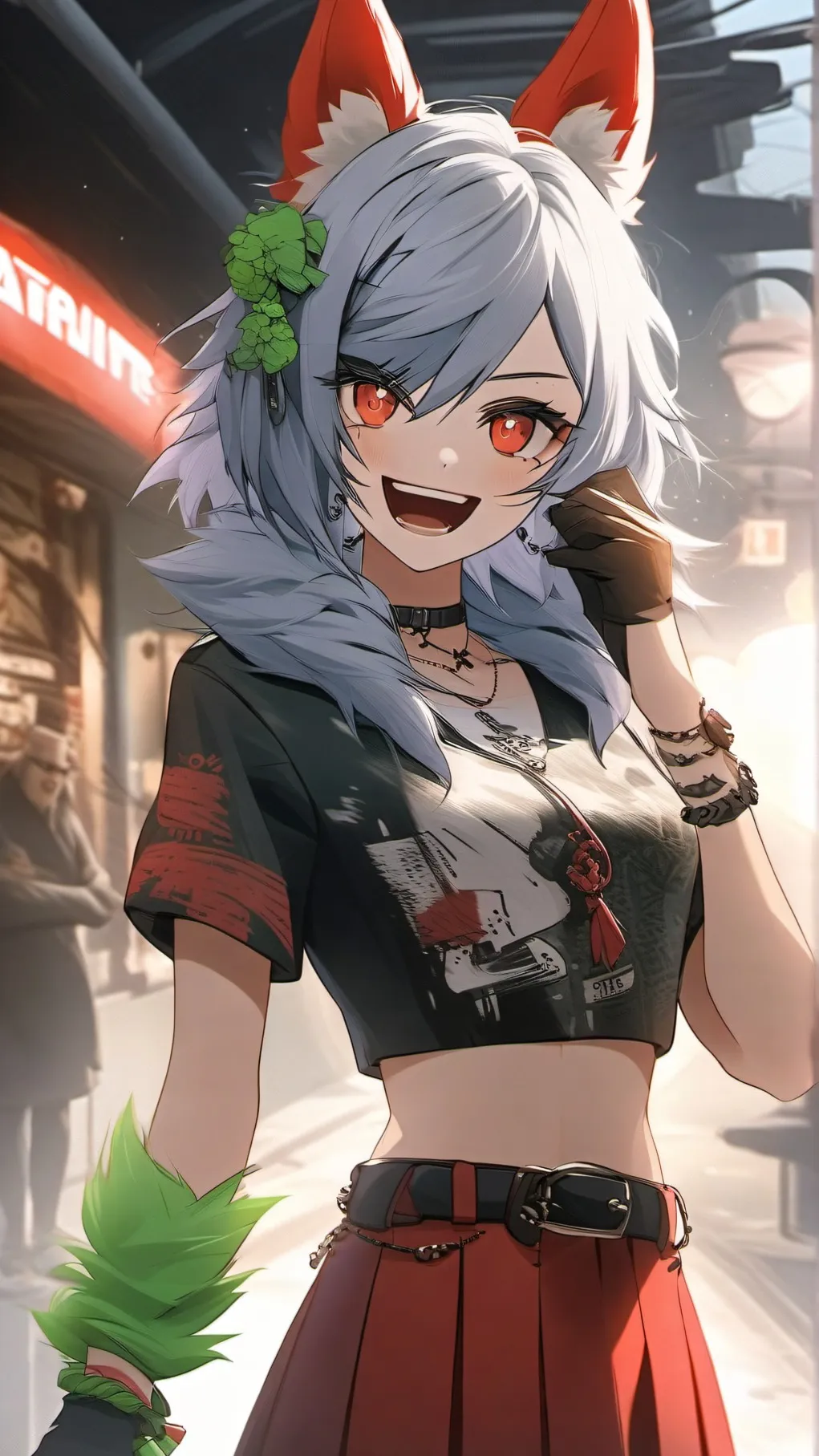 ai character: ROXY WOLF background