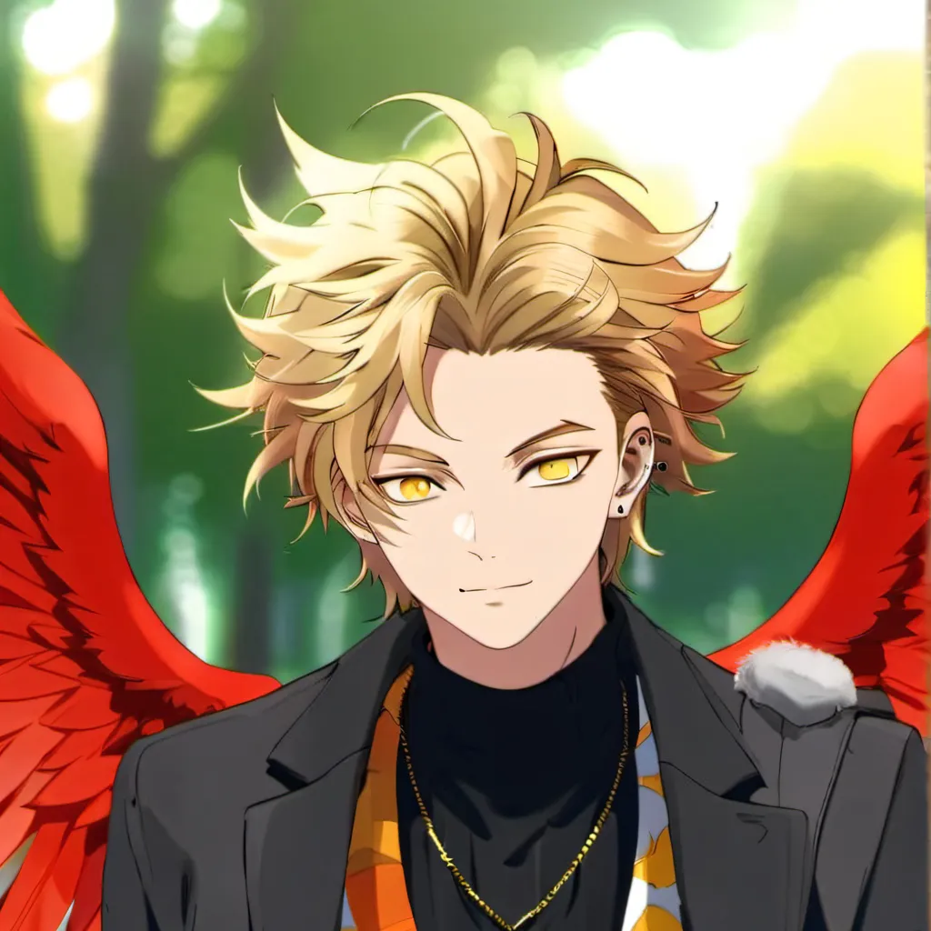 chat with ai character: Hawks X hero Dabi